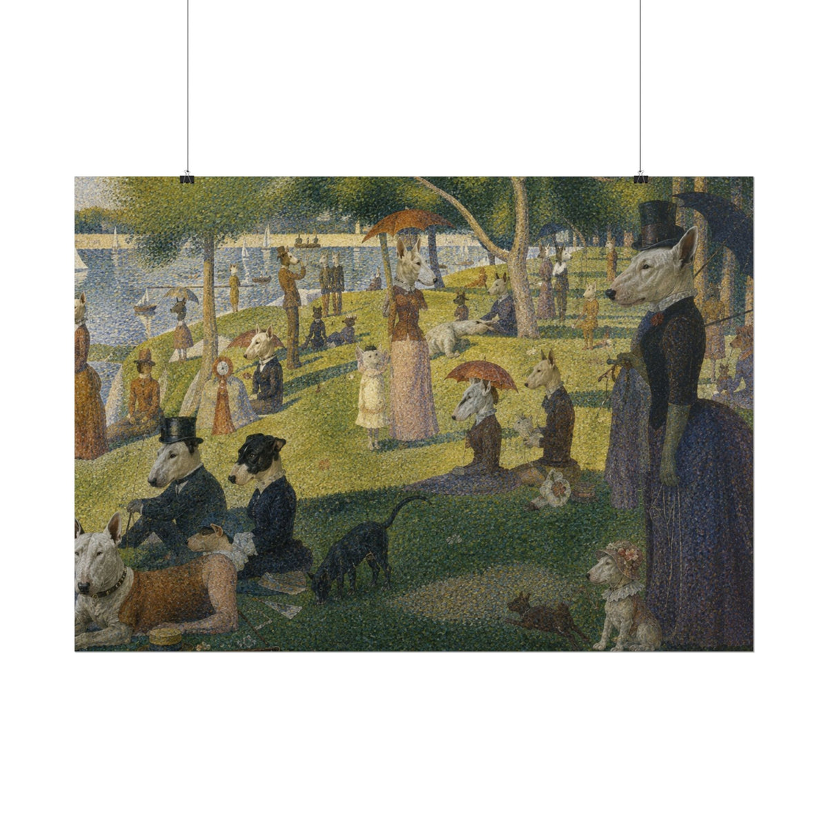 Bull Terrier A Sunday Afternoon on La Grande Jatte — after Georges Seurat, 1886 | Print