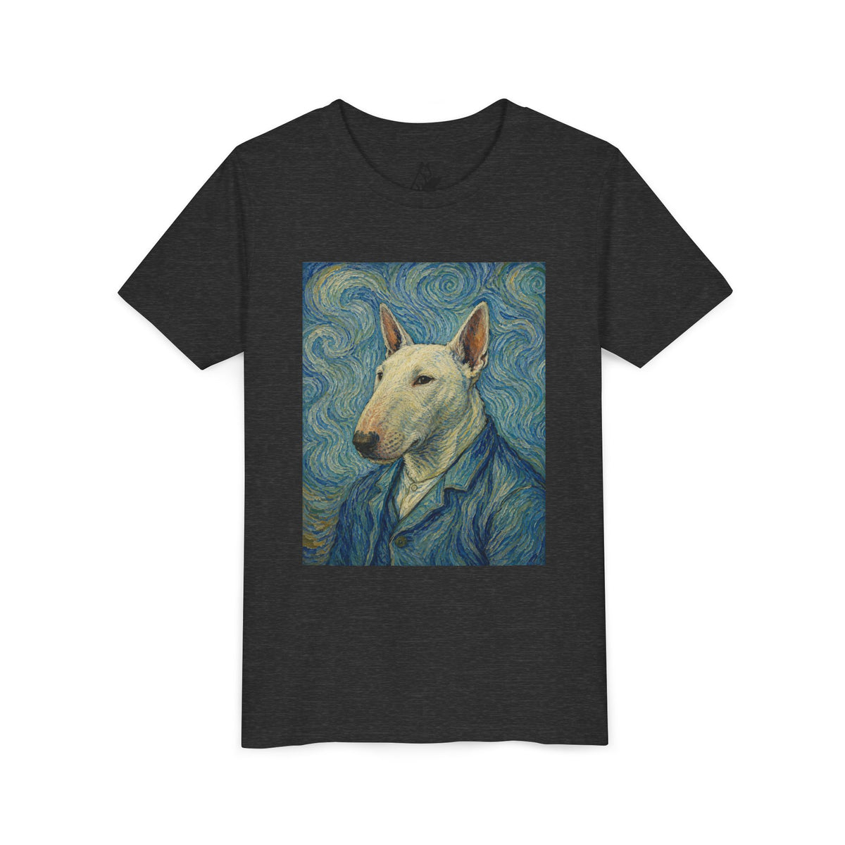 Bull Terrier Self-Portrait — after Vincent van Gogh, 1889 | Youth Tee