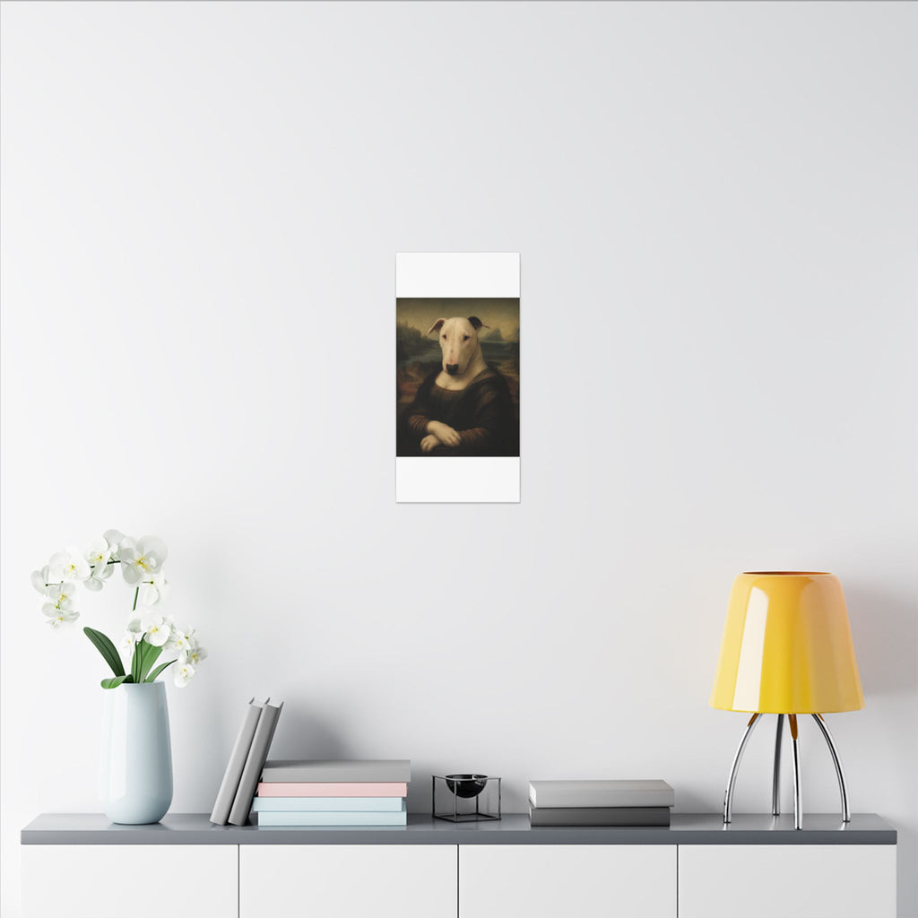 Bull Terrier Mona Lisa — after Leonardo da Vinci, c.1503 | Canvas