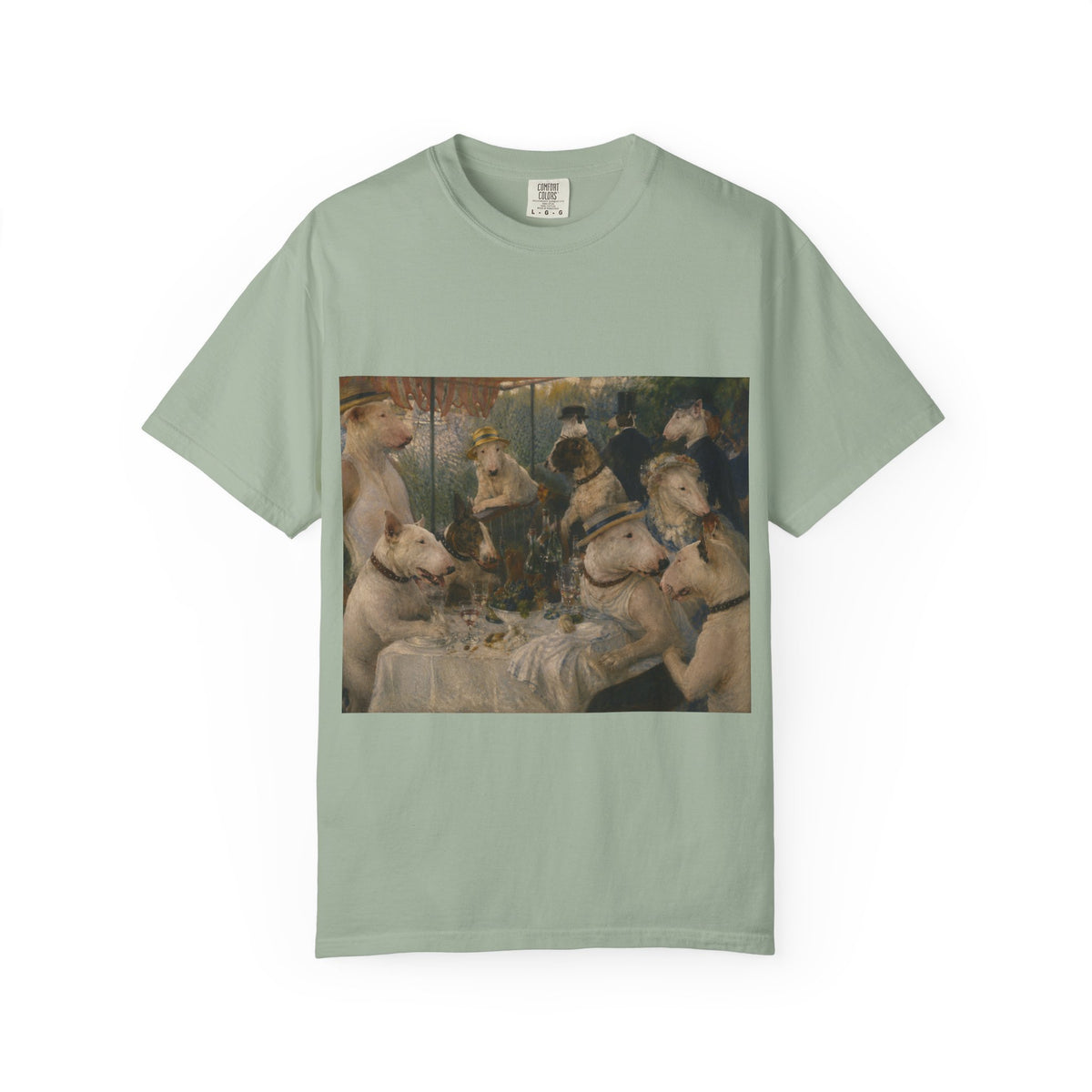 Bull Terrier Luncheon of the Boating Party — after Pierre-Auguste Renoir, 1881 | Garment-Dyed Tee