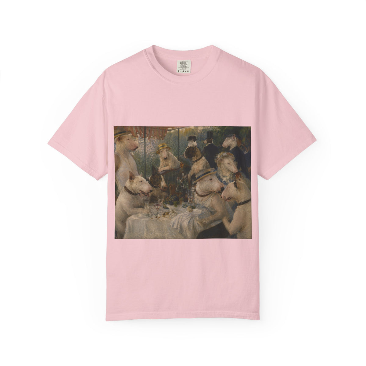 Bull Terrier Luncheon of the Boating Party — after Pierre-Auguste Renoir, 1881 | Garment-Dyed Tee