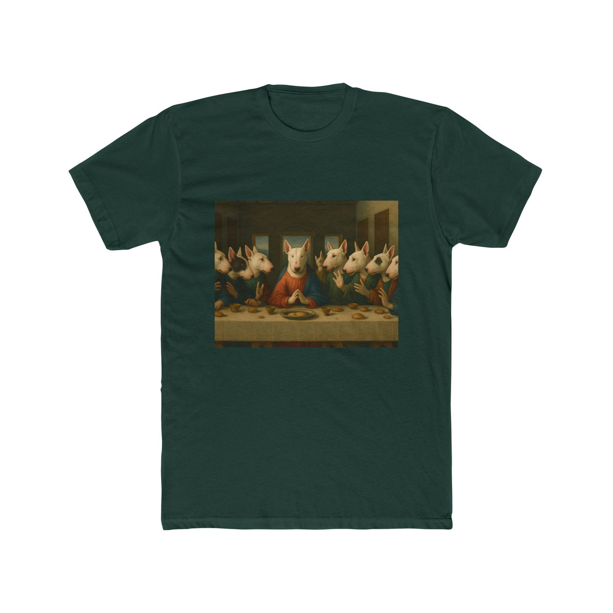 Bull Terrier The Last Supper — after Leonardo da Vinci, 1498 | Tee