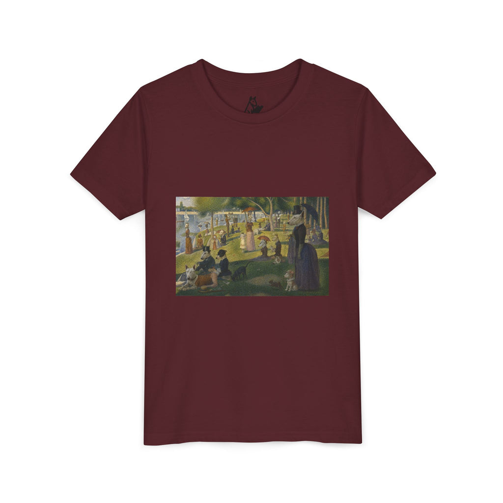 Bull Terrier A Sunday Afternoon on La Grande Jatte — after Georges Seurat, 1886 | Youth Tee