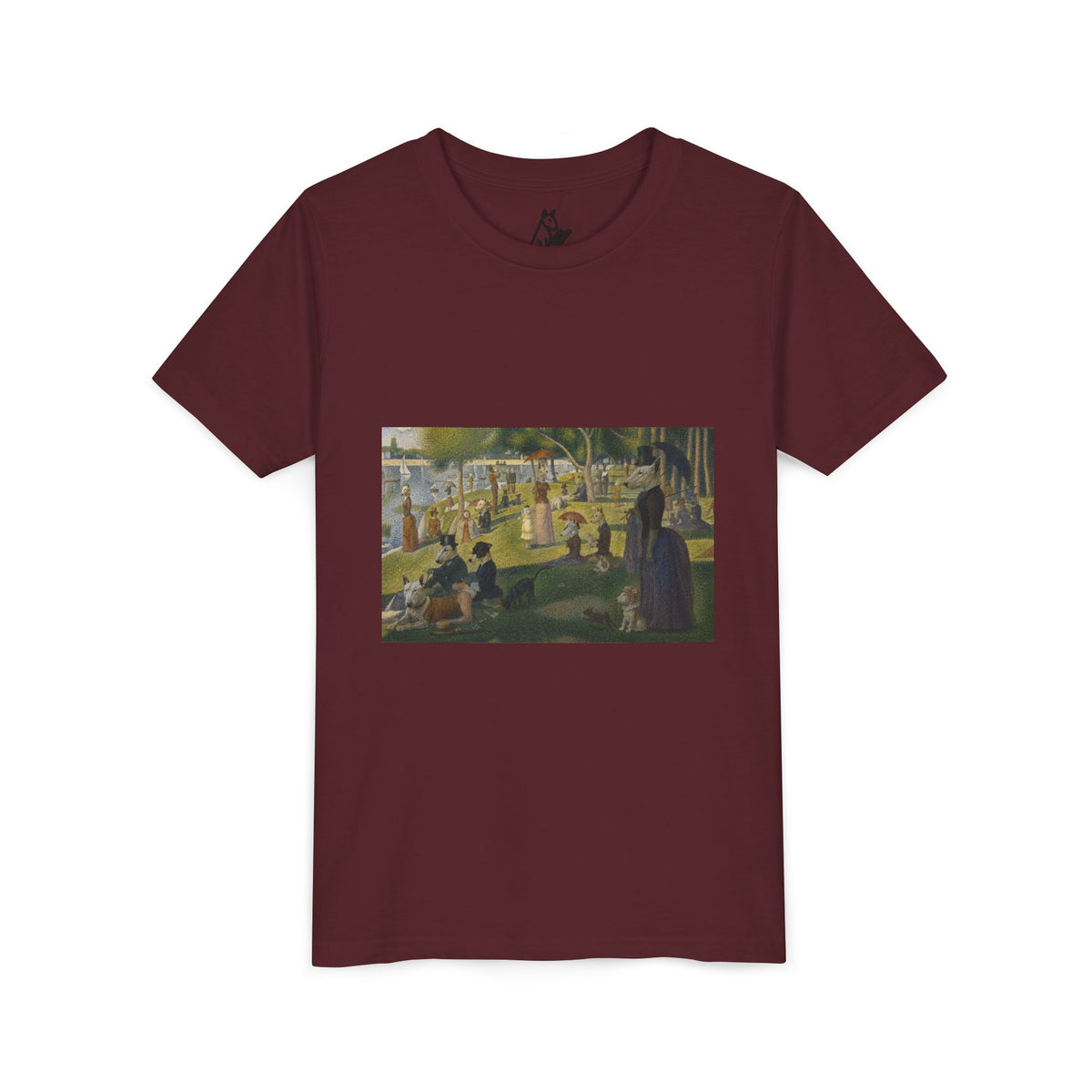 Bull Terrier A Sunday Afternoon on La Grande Jatte — after Georges Seurat, 1886 | Youth Tee