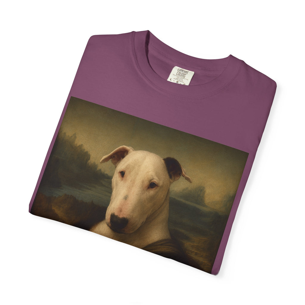 Bull Terrier Mona Lisa — after Leonardo da Vinci, c.1503 | Garment-Dyed Tee
