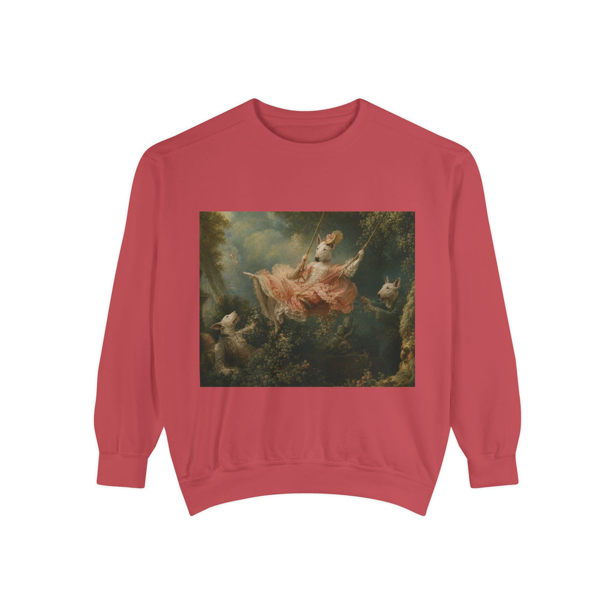 Bull Terrier The Swing — after Jean-Honore Fragonard, 1767 | Crewneck