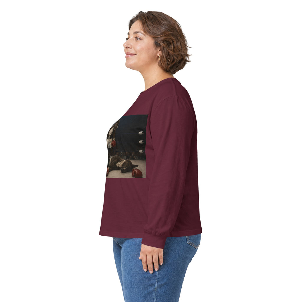 Bull Terrier Mona Lisa — after Leonardo da Vinci, c.1503 | Long Sleeve