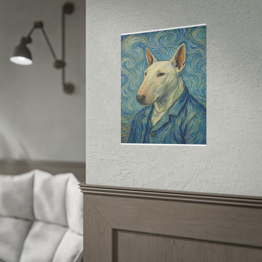 Bull Terrier Self Portrait — after Vincent van Gogh, 1889 | Print