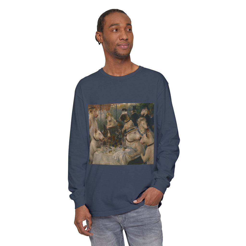 Bull Terrier Luncheon of the Boating Party — after Pierre-Auguste Renoir, 1881 | Long Sleeve