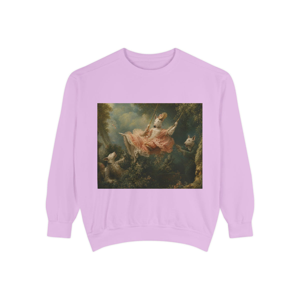Bull Terrier The Swing — after Jean-Honore Fragonard, 1767 | Crewneck