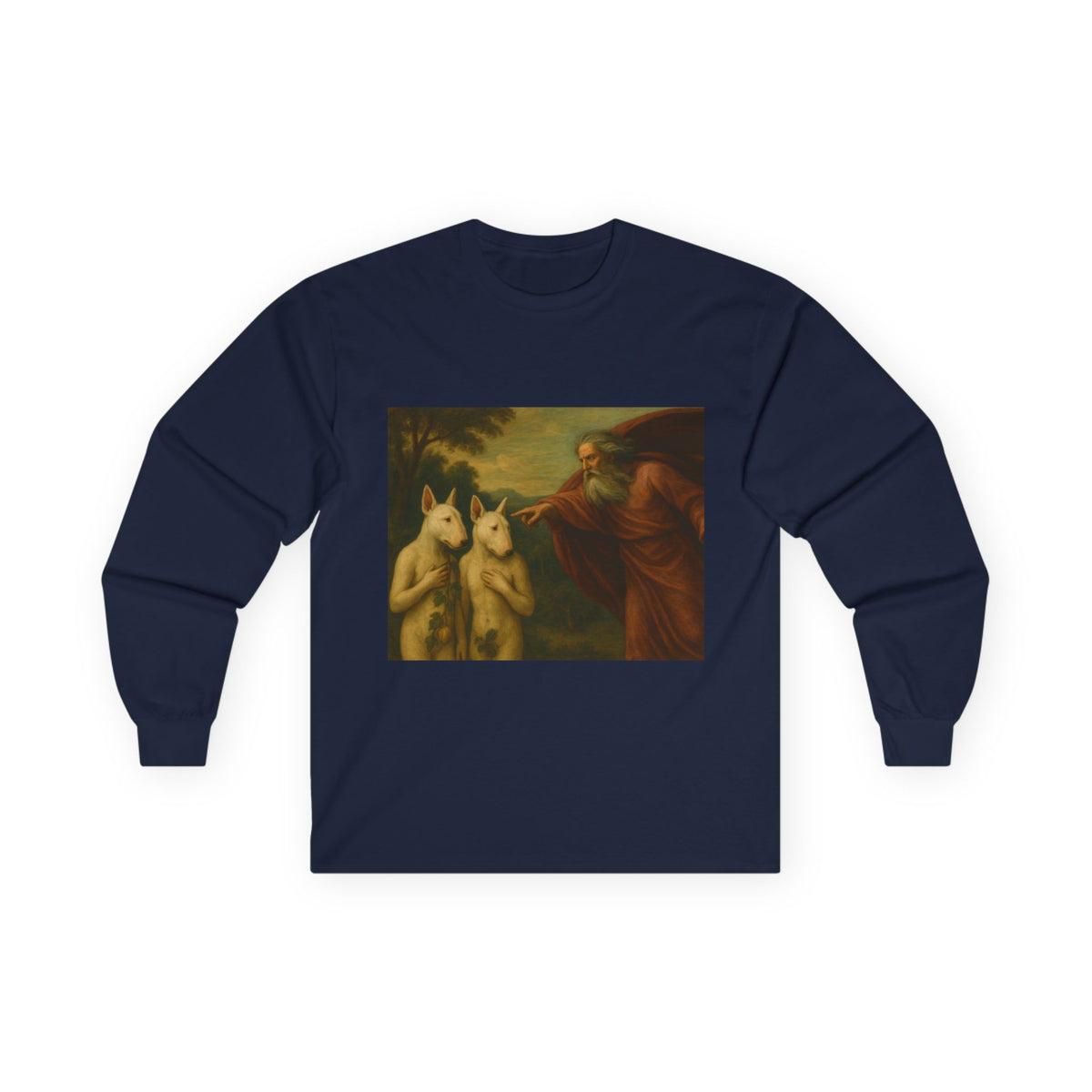 Bull Terrier The Rebuke Of Adam And Eve — after Domenichino, 1626 | Long Sleeve