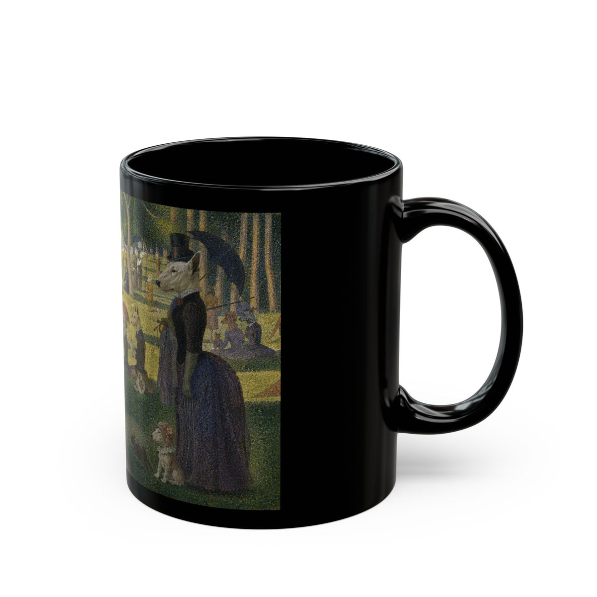 Bull Terrier A Sunday Afternoon on La Grande Jatte — after Georges Seurat, 1886 | Mug