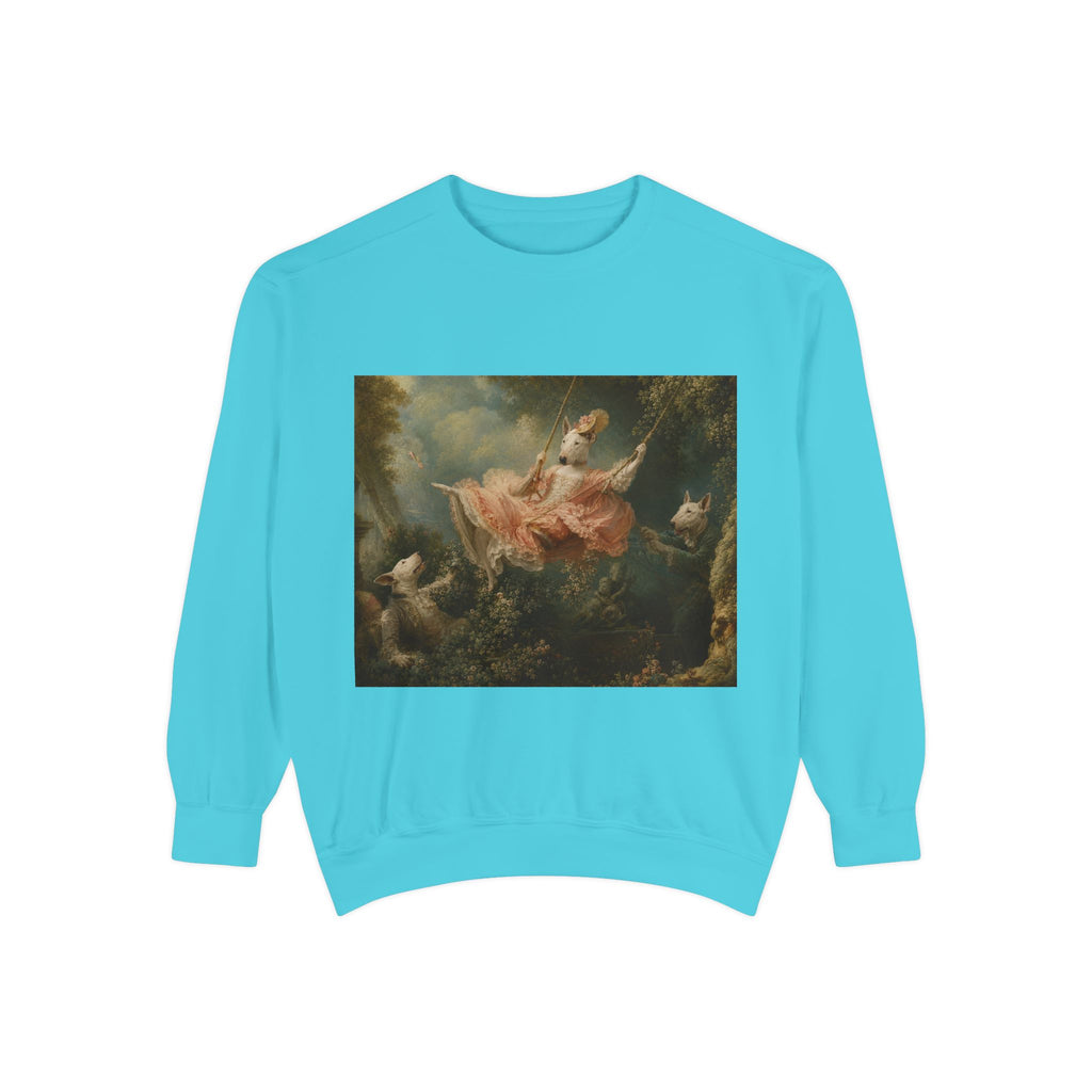 Bull Terrier The Swing — after Jean-Honore Fragonard, 1767 | Crewneck