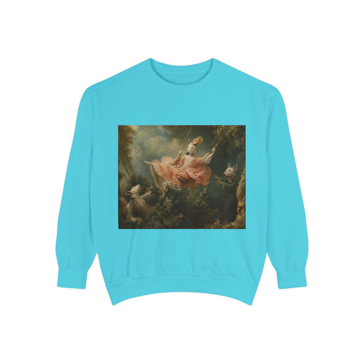 Bull Terrier The Swing — after Jean-Honore Fragonard, 1767 | Crewneck