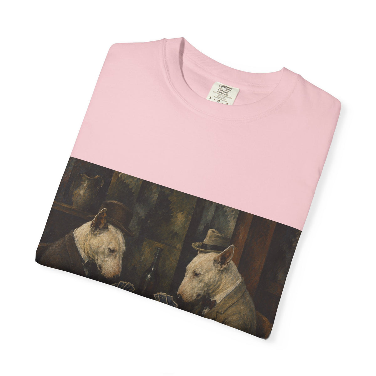 Bull Terrier The Card Players — after Paul Cezanne, c.1895 | Garment-Dyed Tee