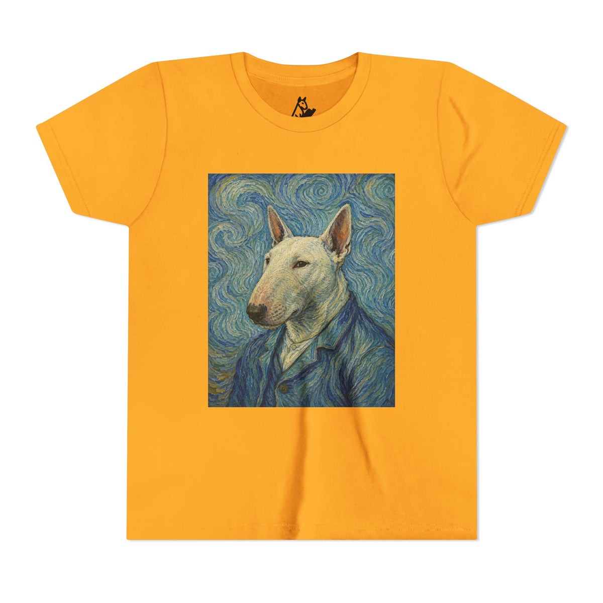 Bull Terrier Self-Portrait — after Vincent van Gogh, 1889 | Youth Tee