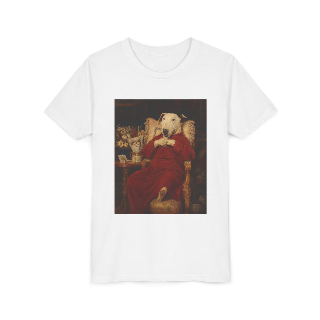 Bull Terrier A Happy Birthday — after Antonio Casanova y Estorach, c.1890 | Youth Tee