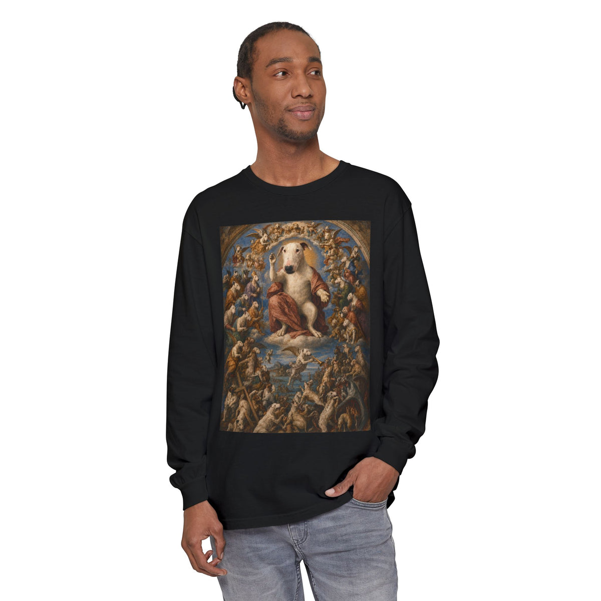 Bull Terrier The Last Judgement — after Michelangelo, 1541 | Long Sleeve