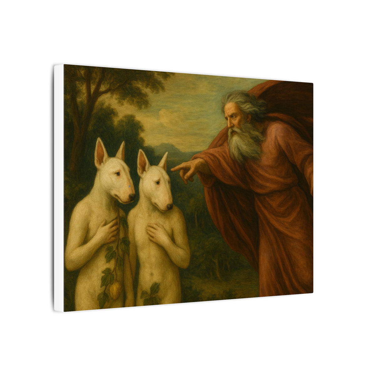 Bull Terrier The Rebuke of Adam and Eve — after Domenichino, 1626 | Canvas