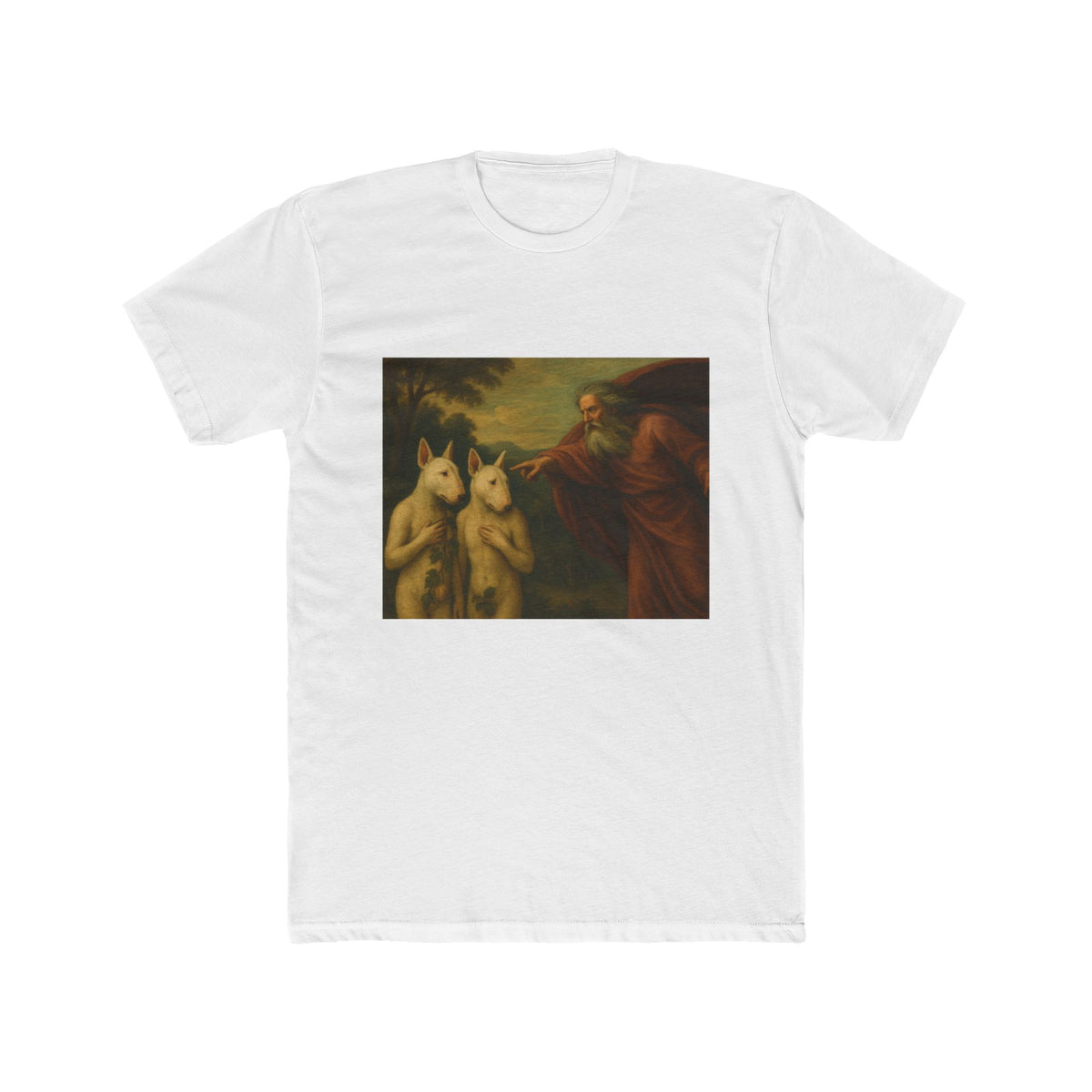 Bull Terrier The Rebuke Of Adam And Eve — after Domenichino, 1626 | Tee