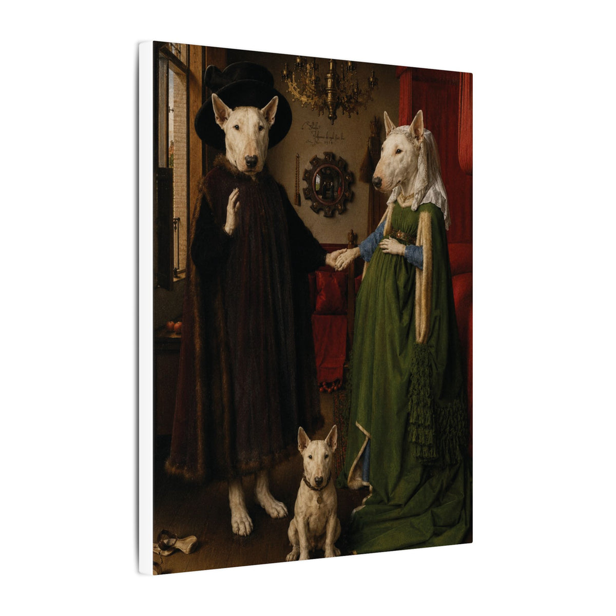Bull Terrier The Arnolfini Portrait — after Jan van Eyck, 1434 | Canvas