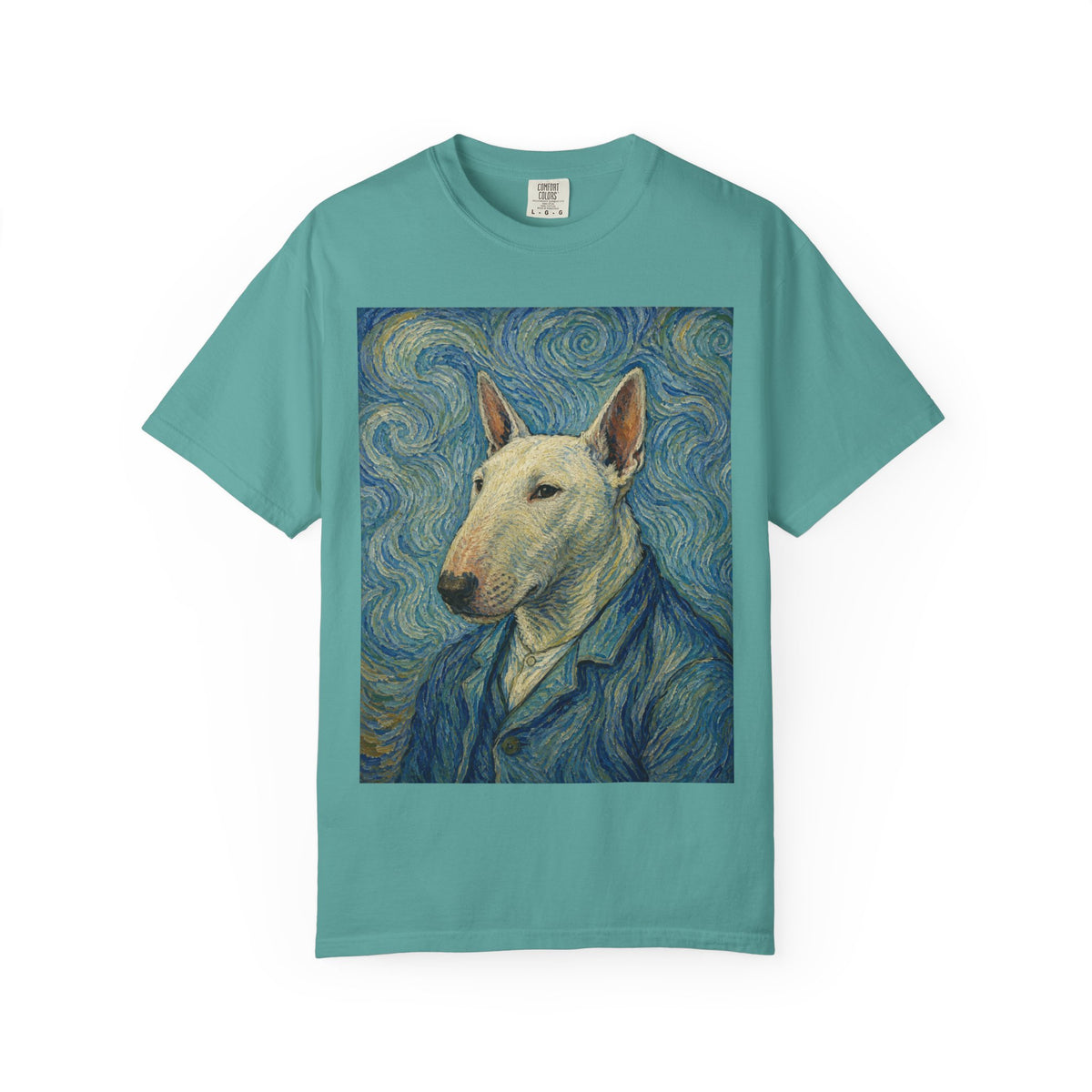 Bull Terrier Self-Portrait — after Vincent van Gogh, 1889 | Garment-Dyed Tee