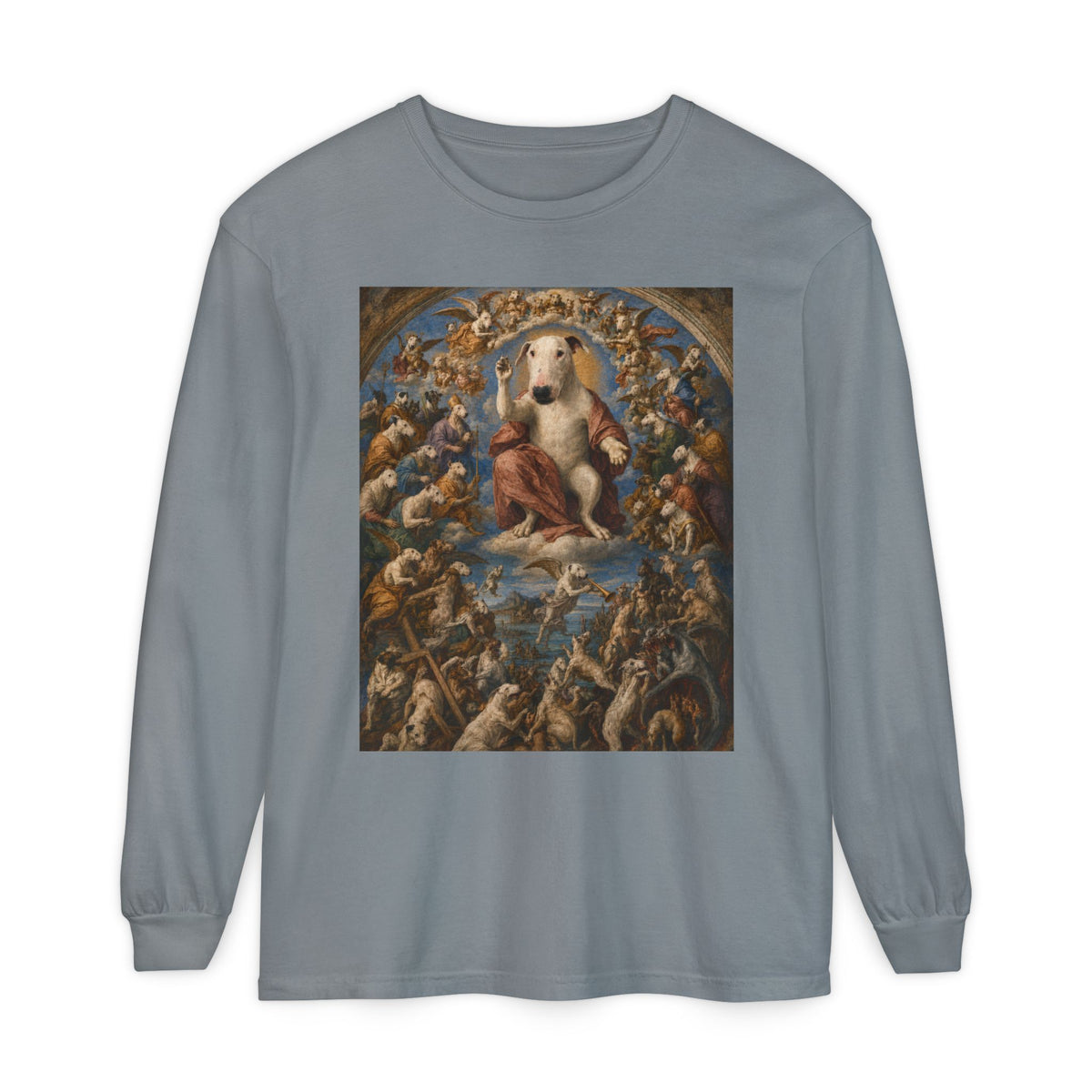 Bull Terrier The Last Judgement — after Michelangelo, 1541 | Long Sleeve