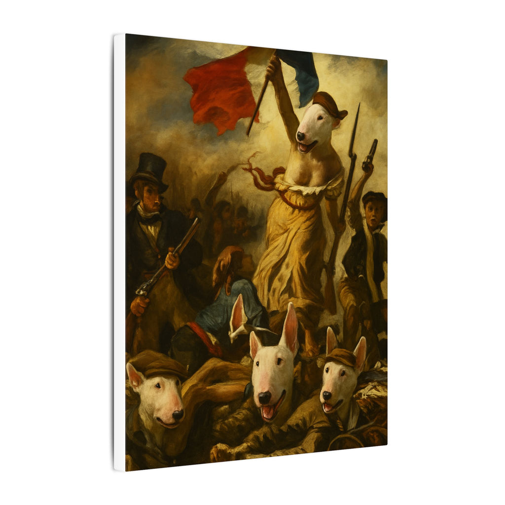 Bull Terrier Liberty Leading the People — after Eugene Delacroix, 1830 | Canvas