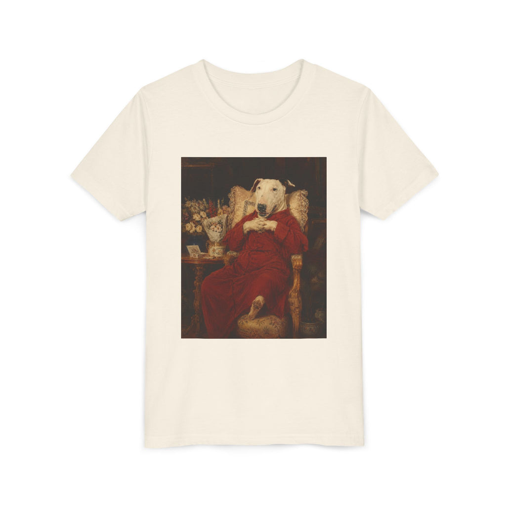 Bull Terrier A Happy Birthday — after Antonio Casanova y Estorach, c.1890 | Youth Tee