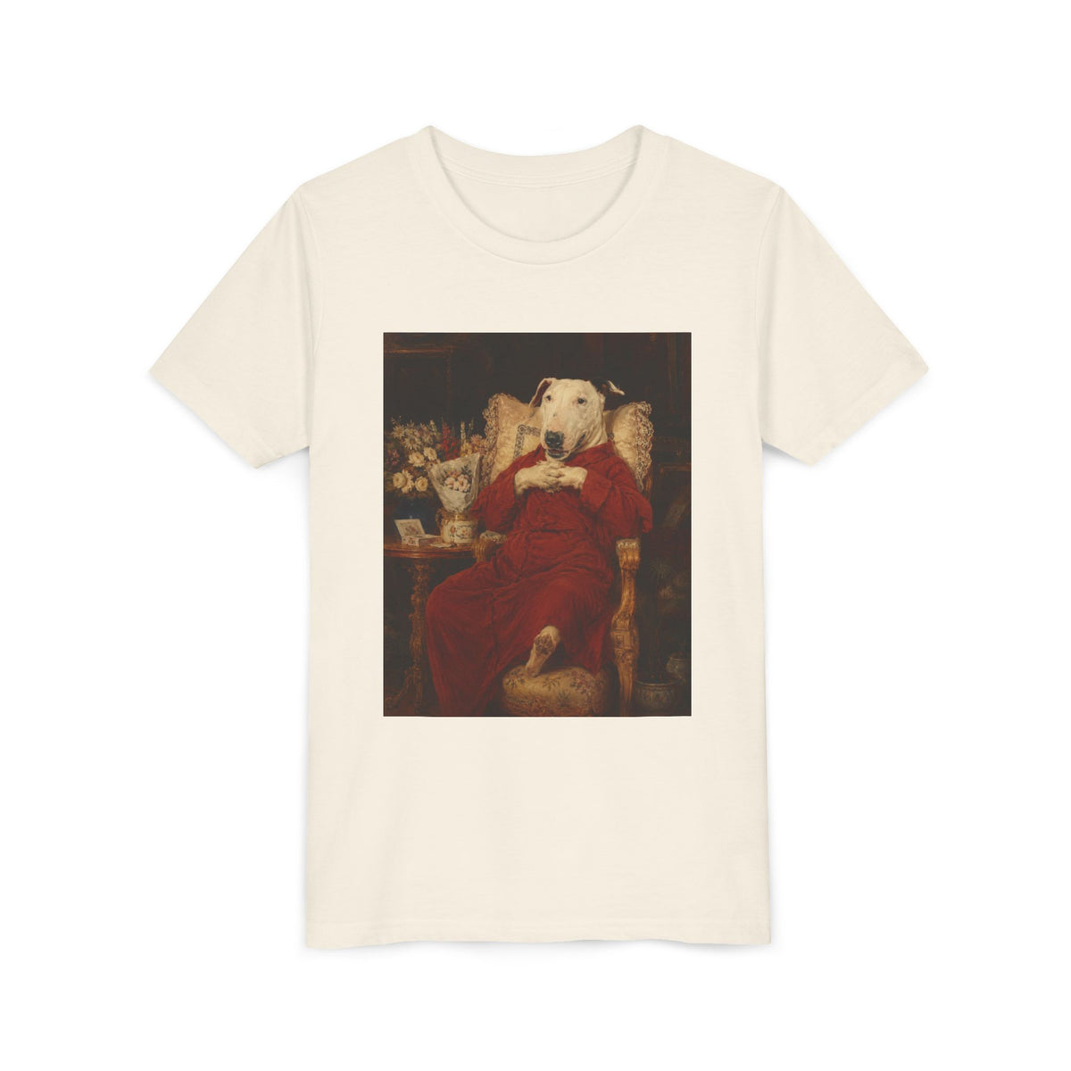Bull Terrier A Happy Birthday — after Antonio Casanova y Estorach, c.1890 | Youth Tee