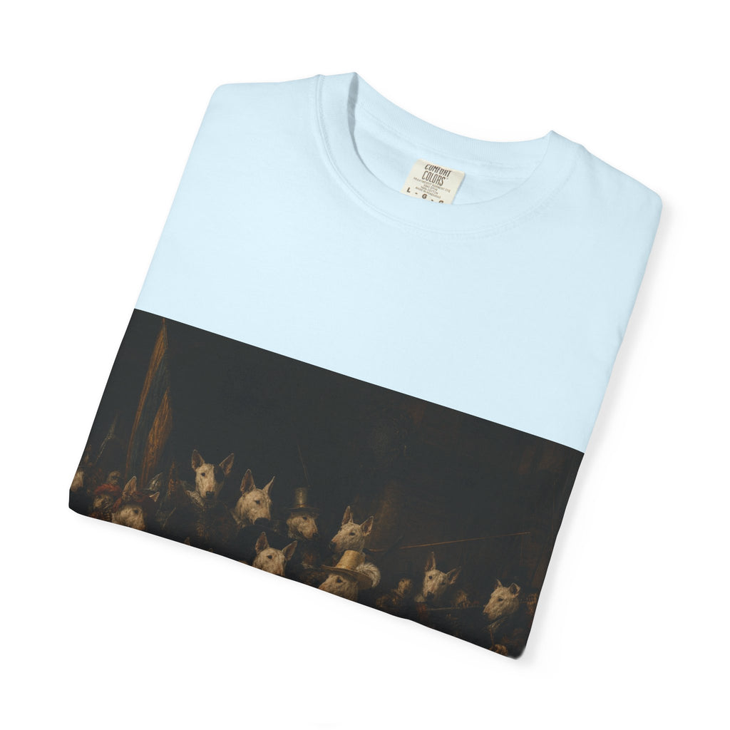 Bull Terrier The Night Watch — after Rembrandt van Rijn, 1642 | Garment-Dyed Tee