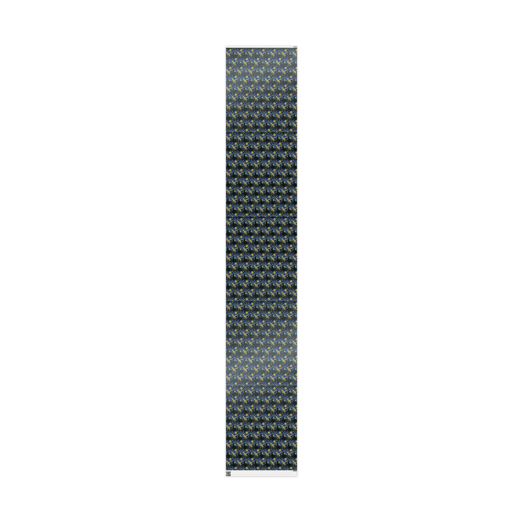 Bull Terrier The Starry Night — after Vincent van Gogh, 1889 | Wrapping Paper
