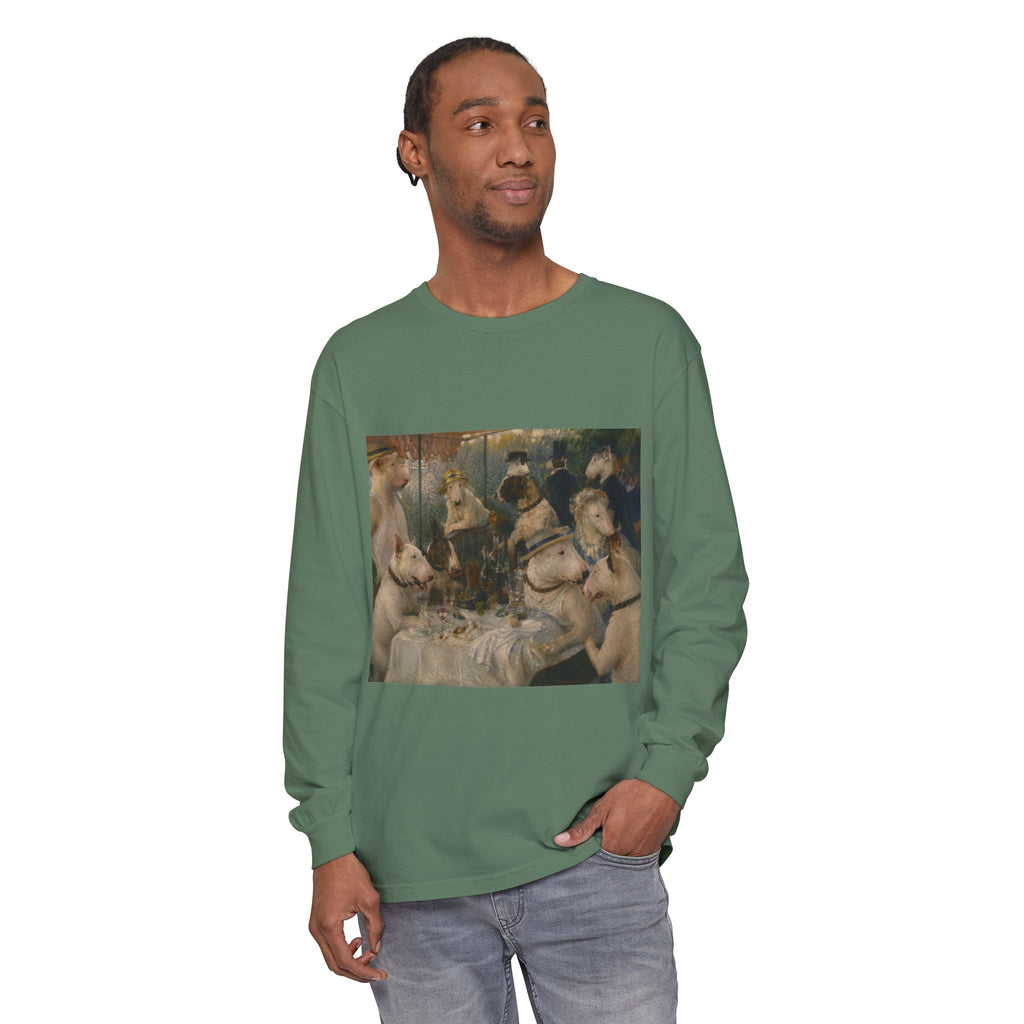 Bull Terrier Luncheon of the Boating Party — after Pierre-Auguste Renoir, 1881 | Long Sleeve