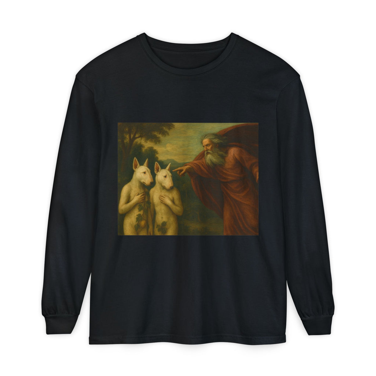 Bull Terrier The Rebuke of Adam and Eve — after Domenichino, 1626 | Long Sleeve