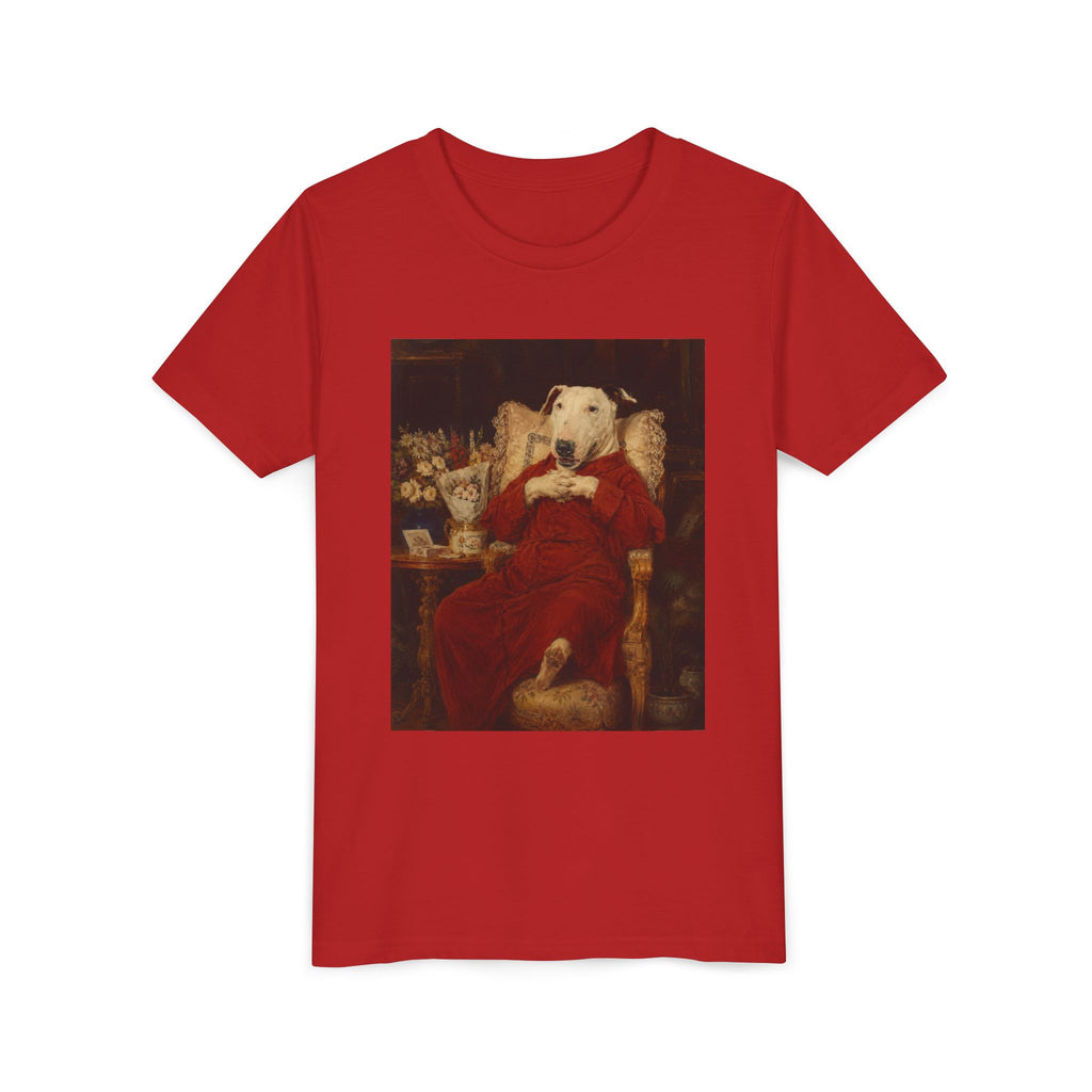 Bull Terrier A Happy Birthday — after Antonio Casanova y Estorach, c.1890 | Youth Tee