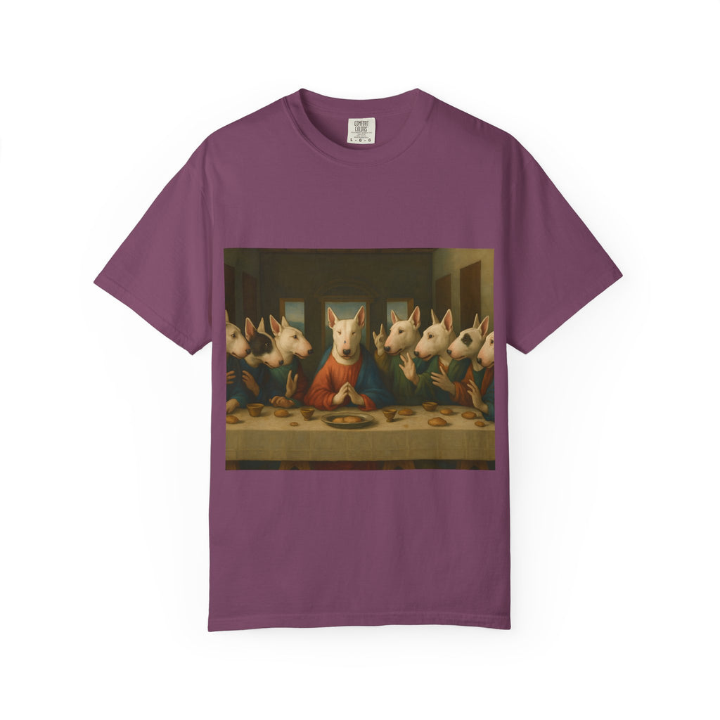 Bull Terrier The Last Supper — after Leonardo da Vinci, 1498 | Garment-Dyed Tee