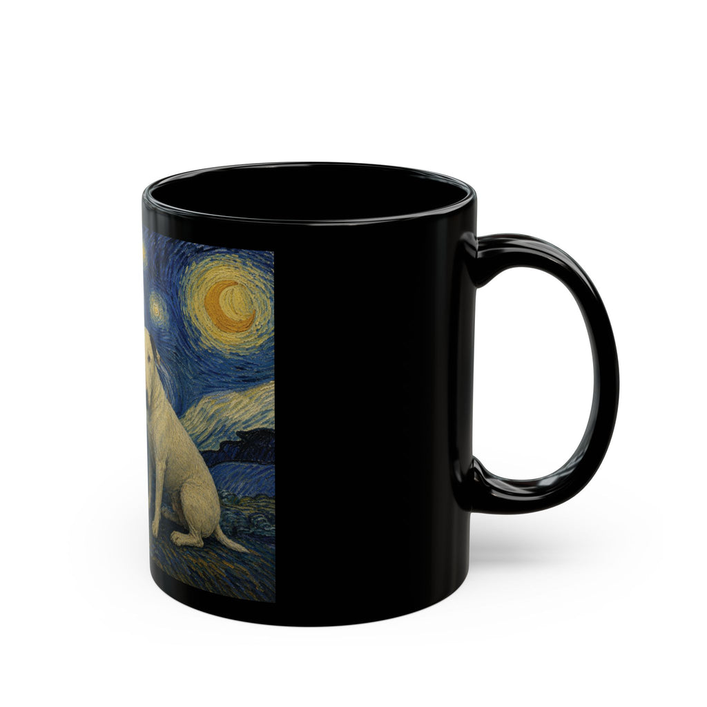 Bull Terrier Starry Night — after Vincent van Gogh, 1889 | Mug