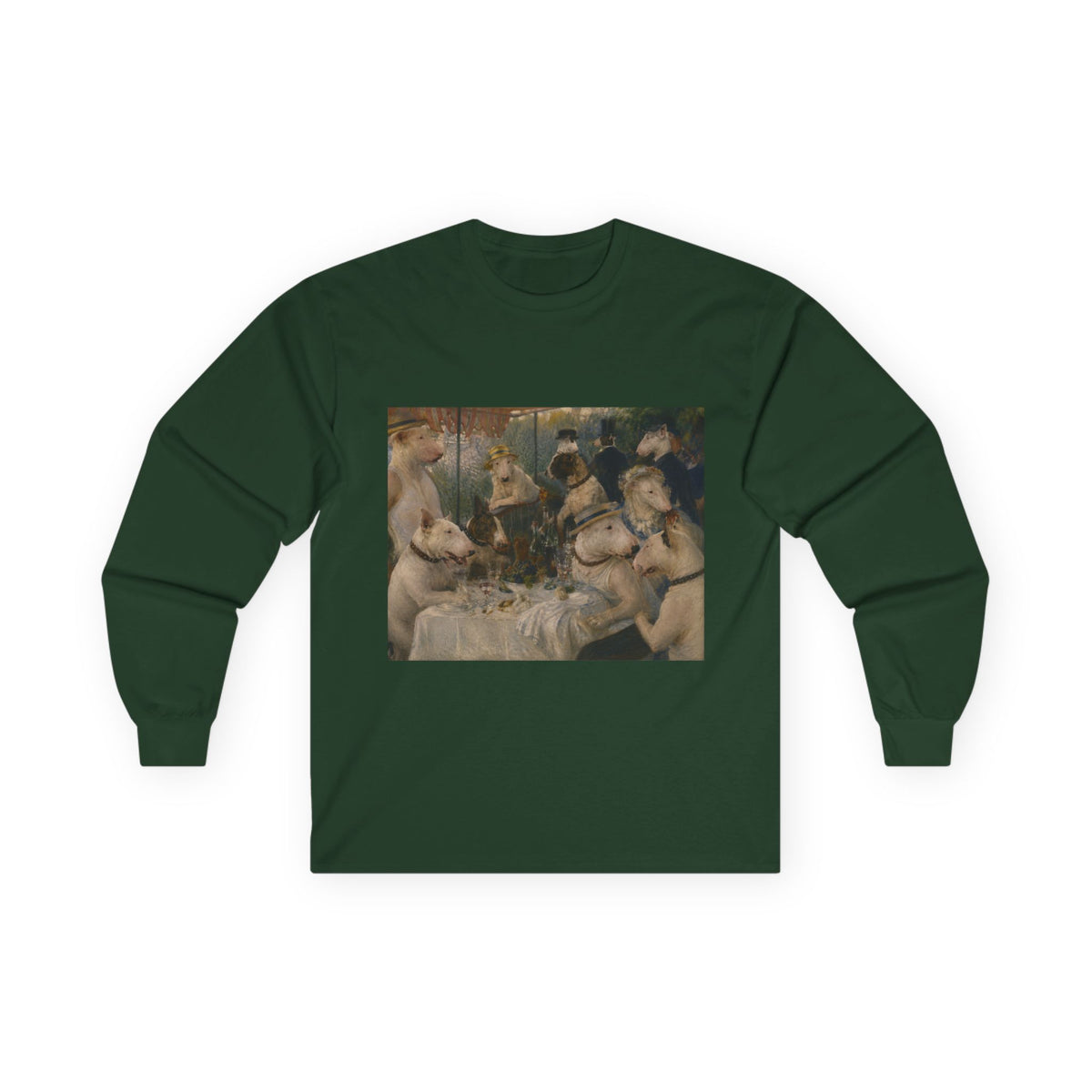 Bull Terrier Luncheon of the Boating Party — after Pierre-Auguste Renoir, 1881 | Long Sleeve