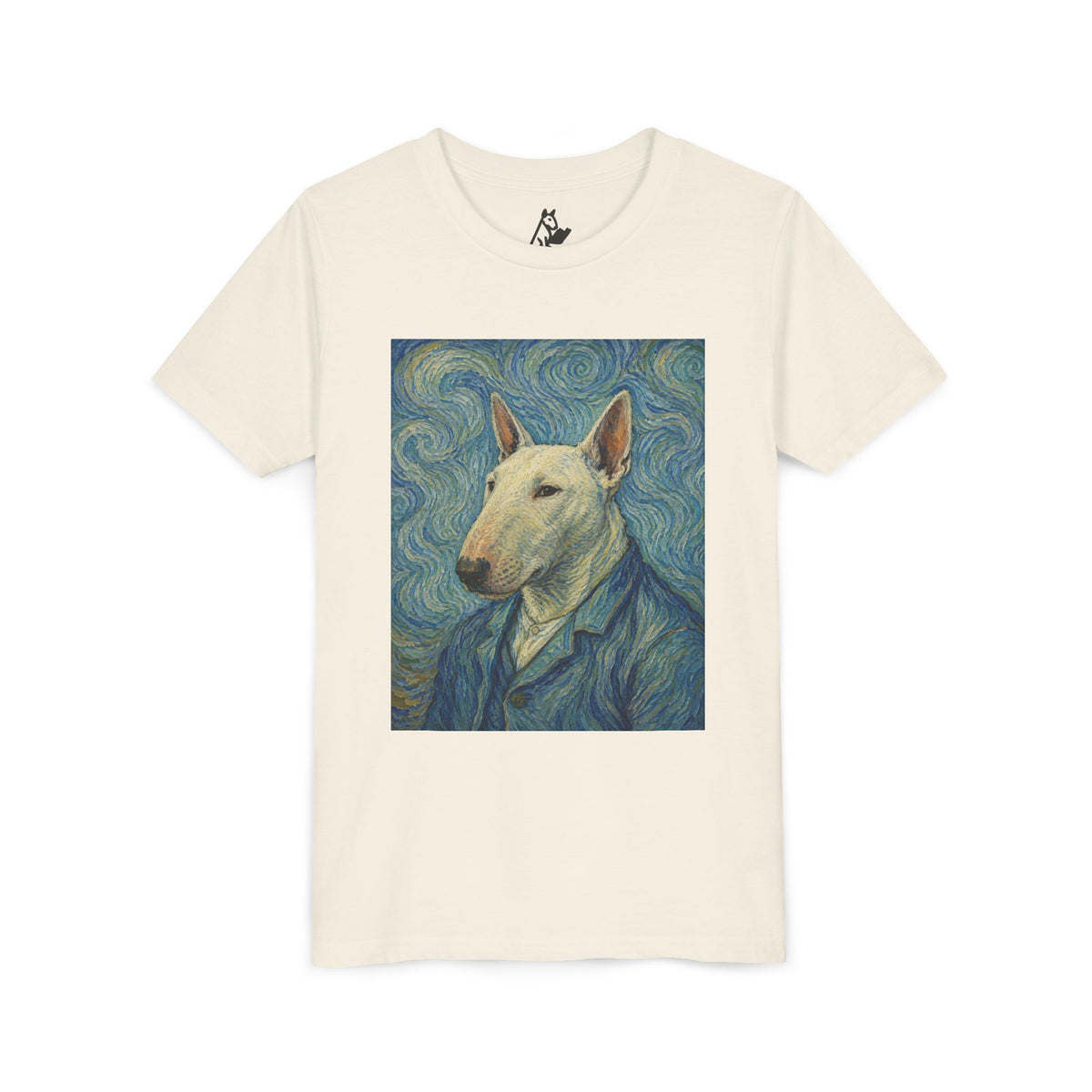 Bull Terrier Self-Portrait — after Vincent van Gogh, 1889 | Youth Tee