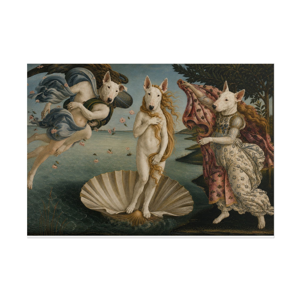 Bull Terrier The Birth of Venus — after Sandro Botticelli, c.1485 | Print