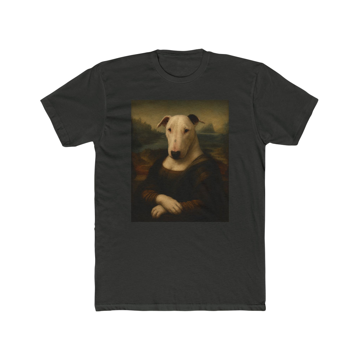 Bull Terrier Mona Lisa — after Leonardo da Vinci, c.1503 | Tee