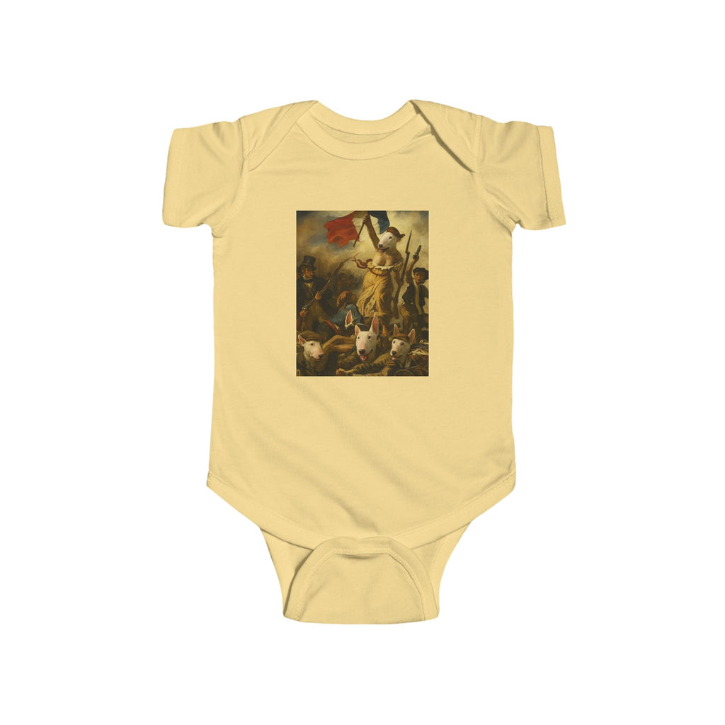 Bull Terrier Liberty Leading the People — after Eugene Delacroix, 1830 | Bodysuit