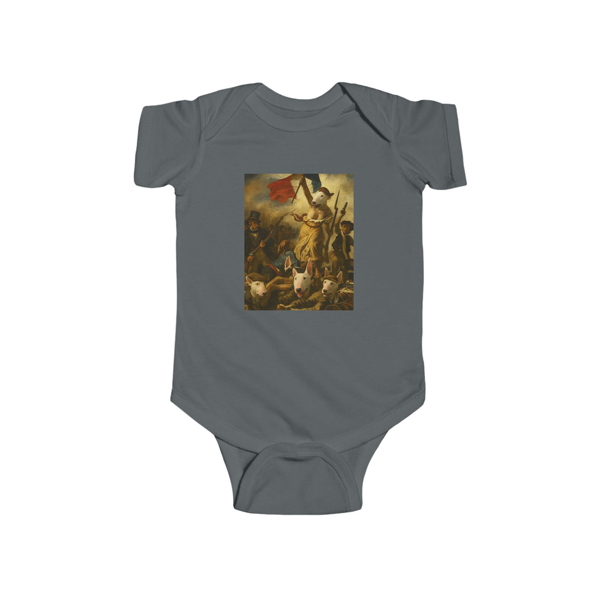 Bull Terrier Liberty Leading the People — after Eugene Delacroix, 1830 | Bodysuit