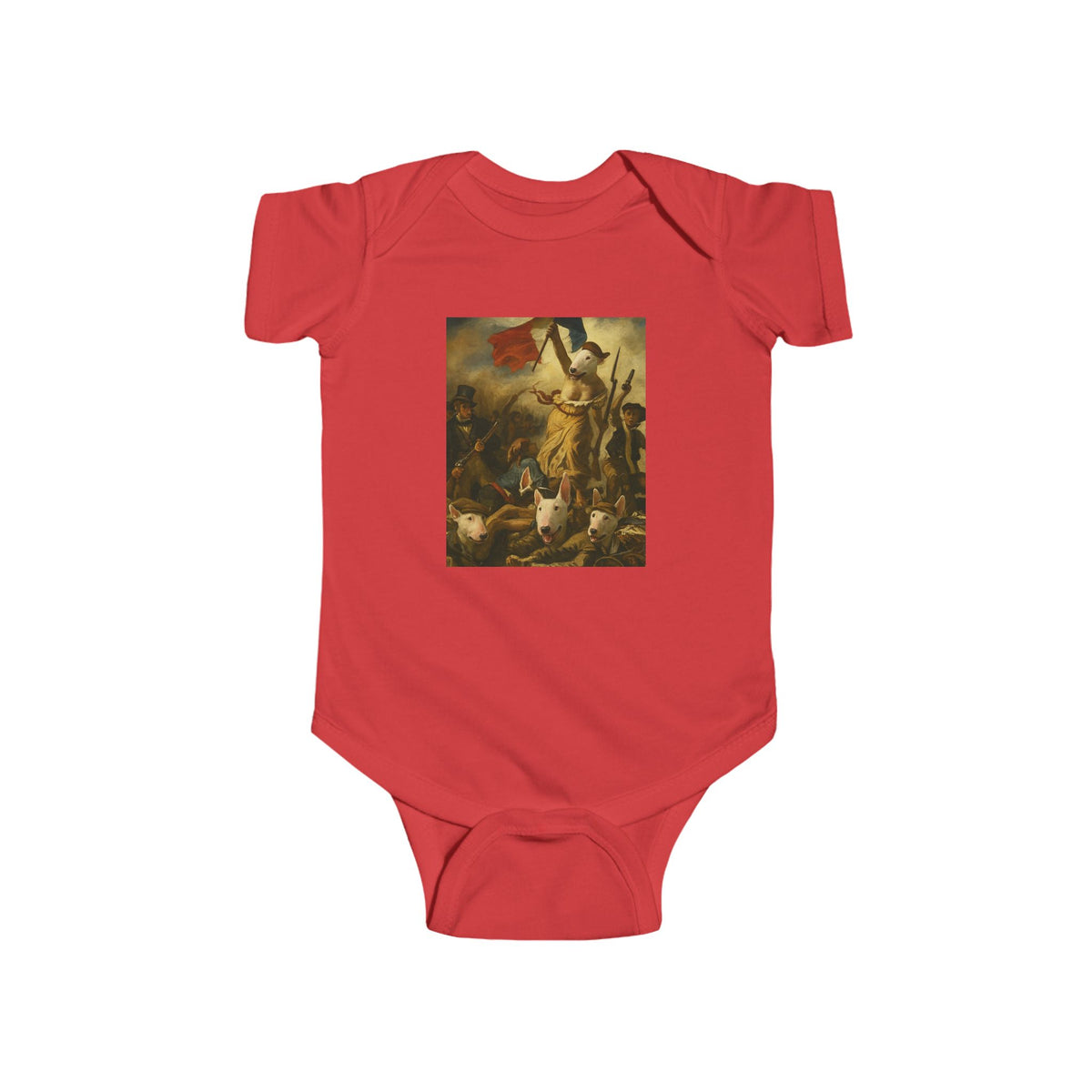 Bull Terrier Liberty Leading the People — after Eugene Delacroix, 1830 | Bodysuit