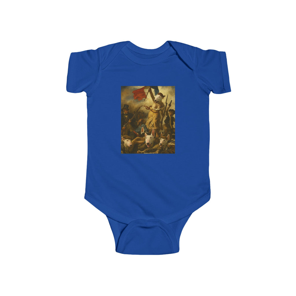 Bull Terrier Liberty Leading the People — after Eugene Delacroix, 1830 | Bodysuit