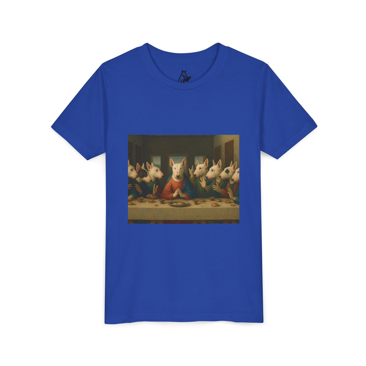 Bull Terrier The Last Supper — after Leonardo da Vinci, 1498 | Youth Tee