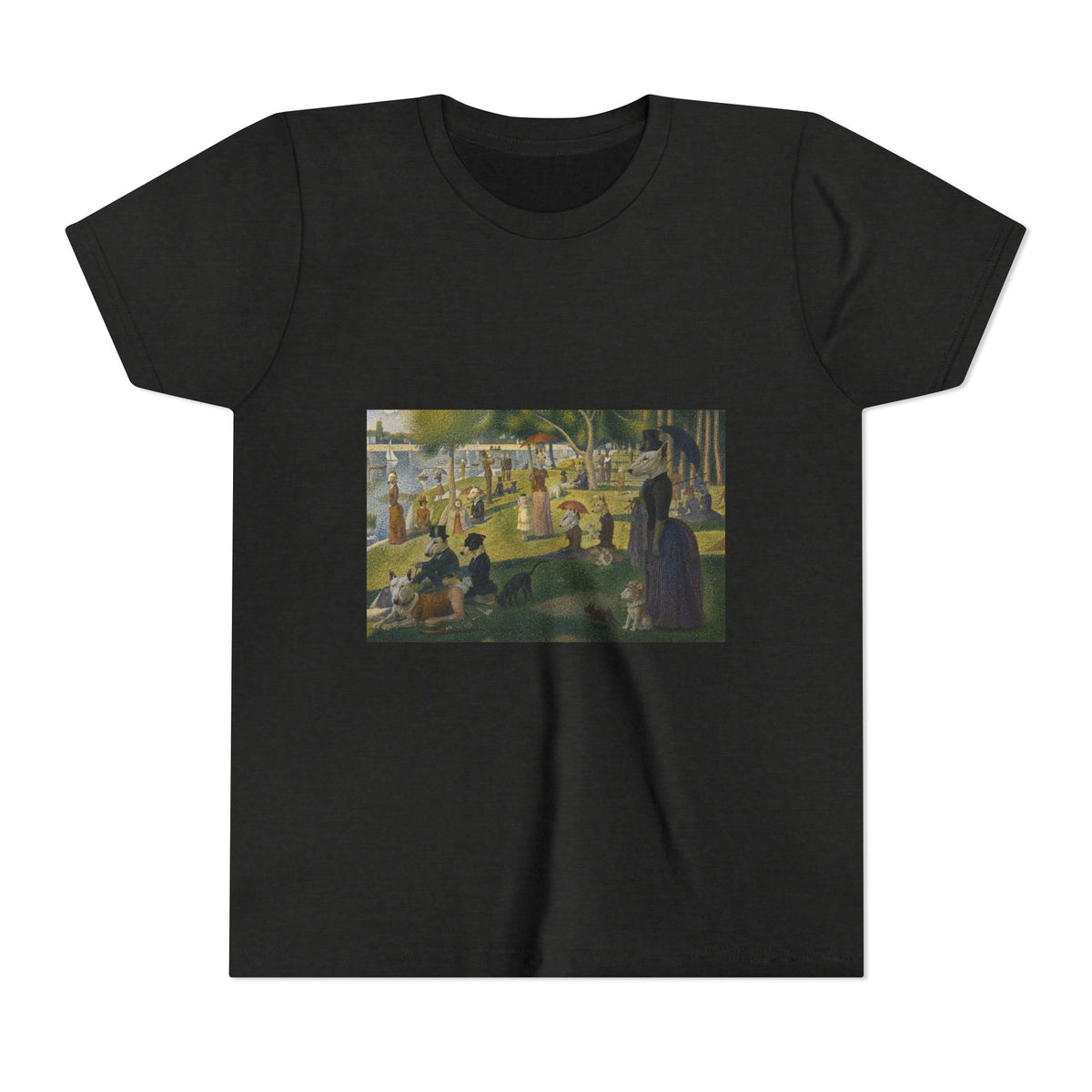 Bull Terrier A Sunday Afternoon on La Grande Jatte — after Georges Seurat, 1886 | Youth Tee