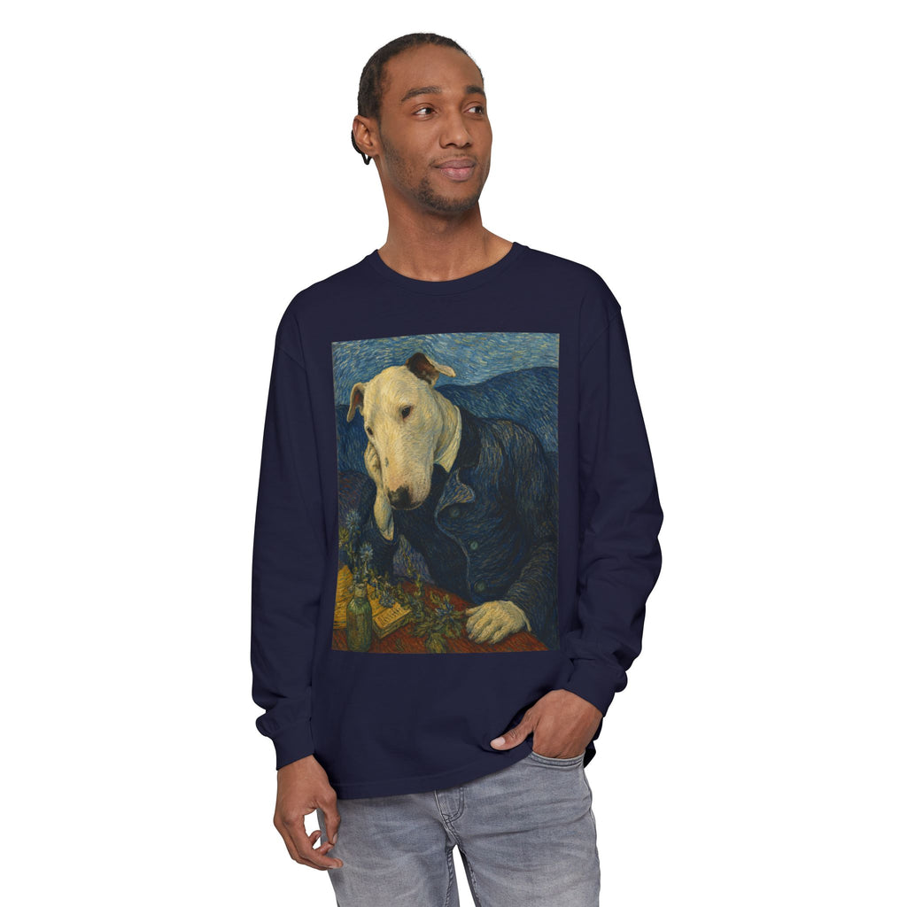 Bull Terrier Portrait of Doctor Gachet — after Vincent van Gogh, 1890 | Long Sleeve