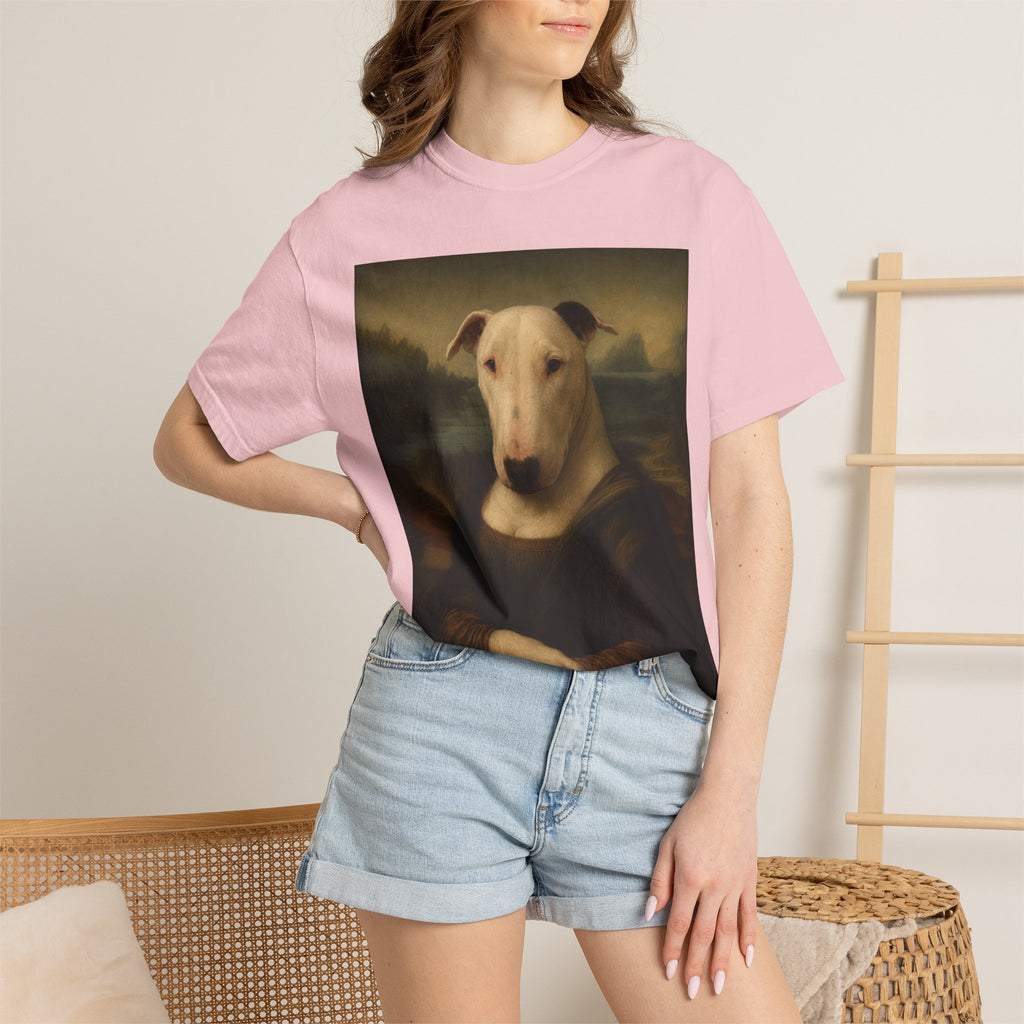 Bull Terrier Mona Lisa — after Leonardo da Vinci, c.1503 | Garment-Dyed Tee