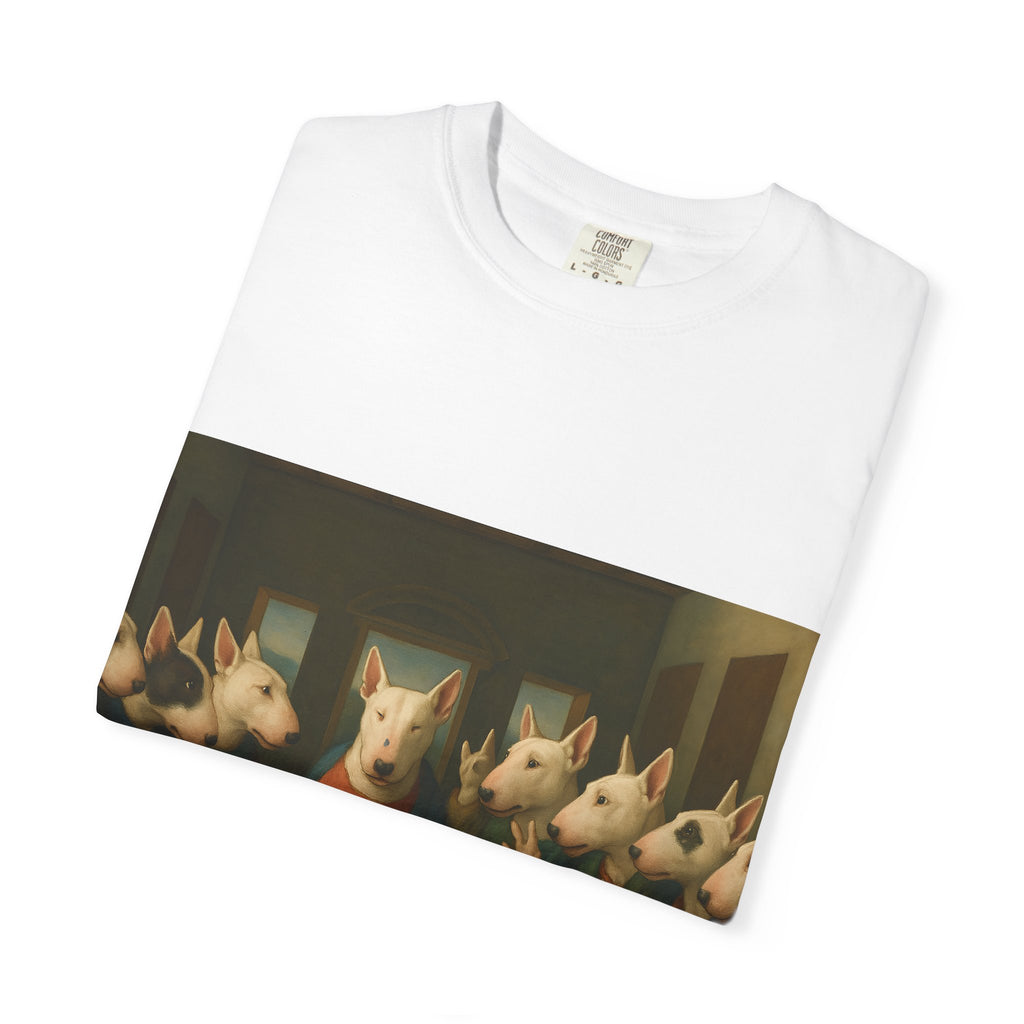 Bull Terrier The Last Supper — after Leonardo da Vinci, 1498 | Garment-Dyed Tee